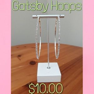 Rhinestone Hoops